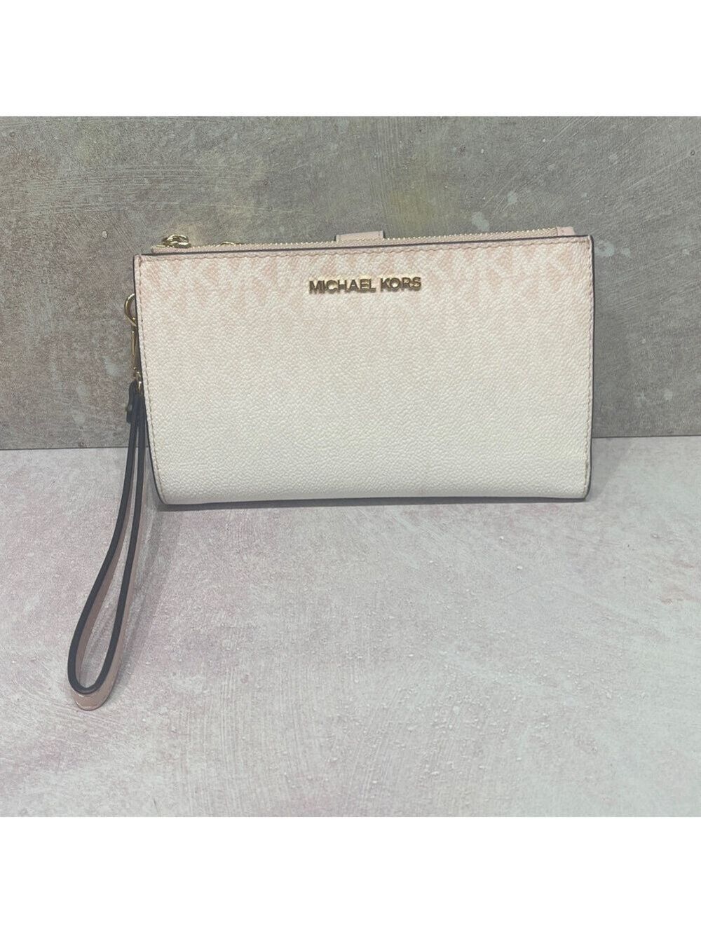 Michael Kors Mirella Small Tote & Matching Wallet Blush Pink Ombre - Picture 9 of 9